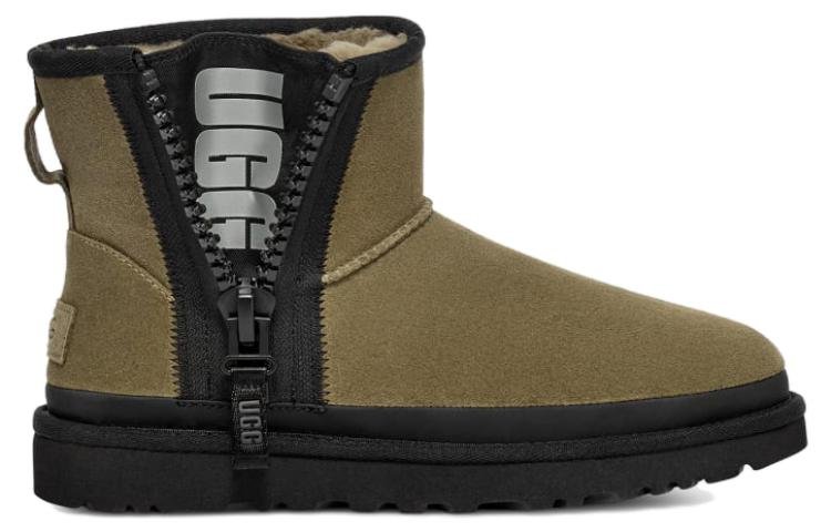 (WMNS) UGG Classic Mini Zipper Tape Logo 'Burnt Olive' 1144034-BTOL - Image 3