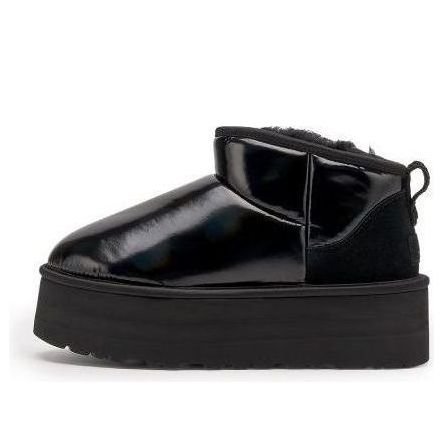 (WMNS) UGG Ultra Mini Platform 'High Shine Black' 1144048-BLK