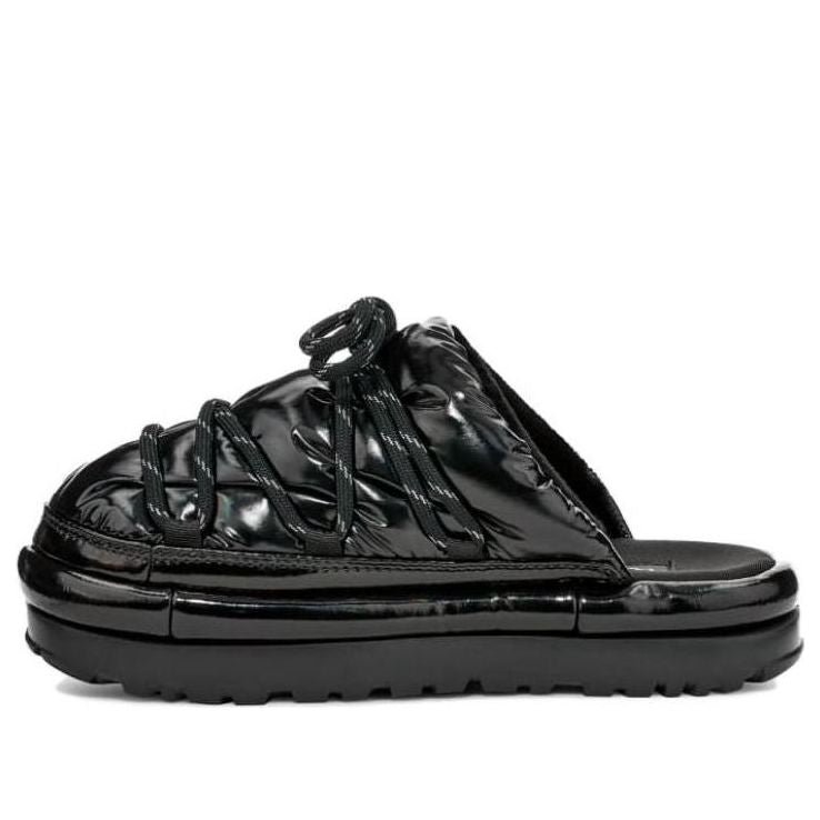(WMNS) UGG Hi Shine Spaceslider Slide 'Black' 1149033-BLK
