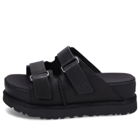 (WMNS) UGG Goldenstar Hi Slide Sandal 'Black' 1152651-BLK