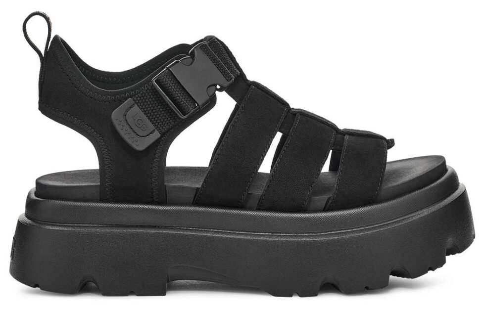(WMNS) UGG Cora Sandal 'Black' 1152698-BLK - Image 2