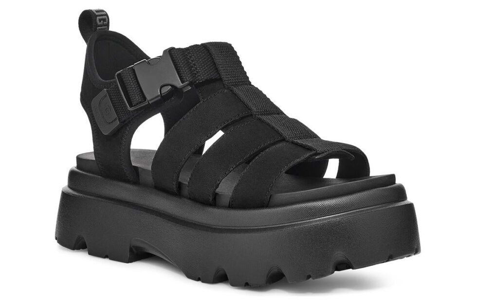 (WMNS) UGG Cora Sandal 'Black' 1152698-BLK - Image 3