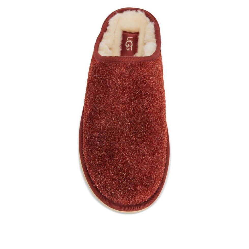 UGG Classic Slip-On Shaggy Suede Slipper 'Red Jasper' 1153104-RDJ - Image 4