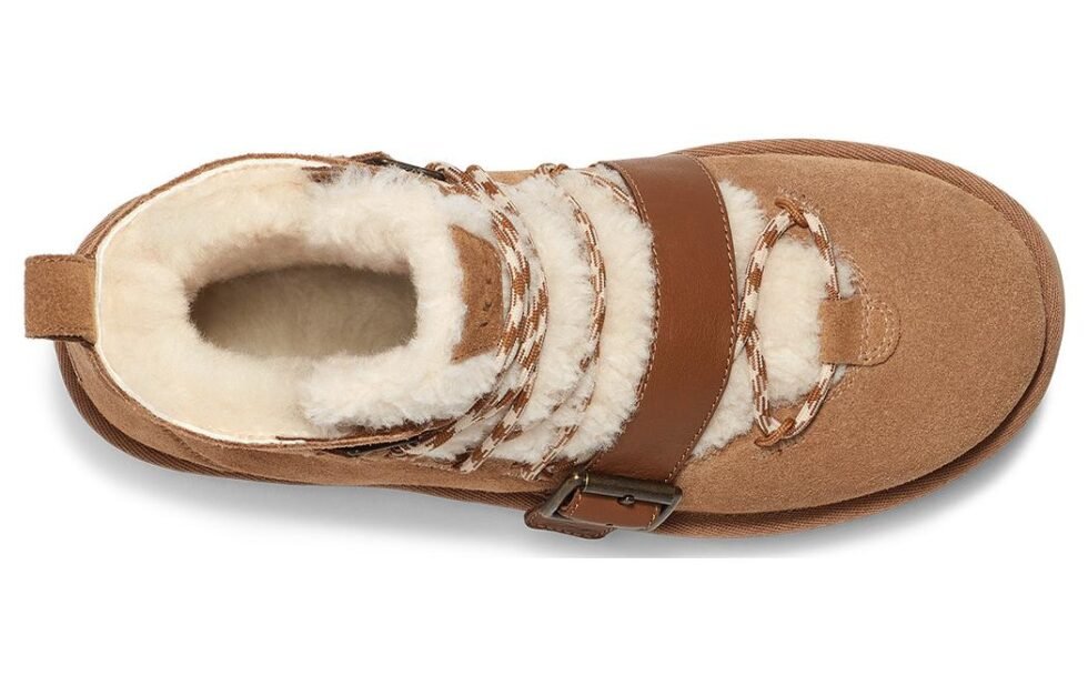 (WMNS) UGG Dune Mini Shearling Boot 'Chestnut' 1153510-CHE - Image 5