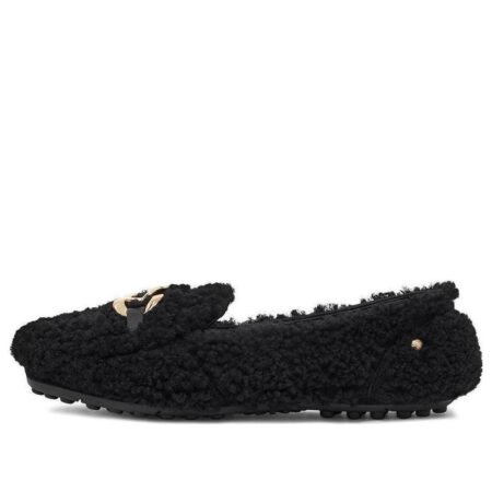 (WMNS) UGG SlipOn Comfortable Loafers 'Versatile Black' 1153515-BLK