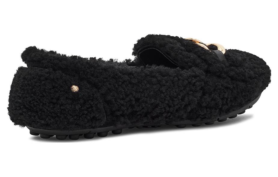 (WMNS) UGG SlipOn Comfortable Loafers 'Versatile Black' 1153515-BLK - Image 5