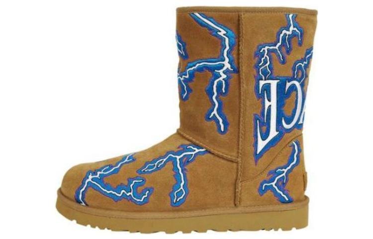 UGG x Palace Classic Short Boot 'Lightning Chestnut' 1153570-CHE - Image 2