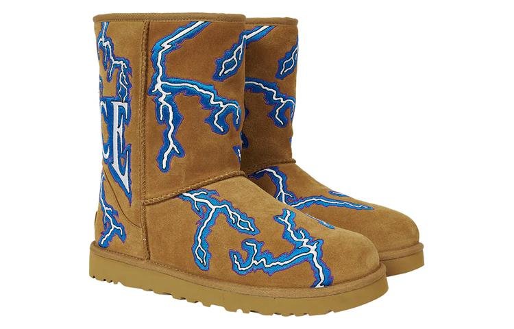 UGG x Palace Classic Short Boot 'Lightning Chestnut' 1153570-CHE - Image 3