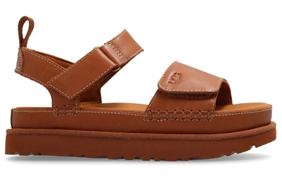 (WMNS) UGG Goldenstar Sandals 'Tan' 1156431-TAN - Image 2