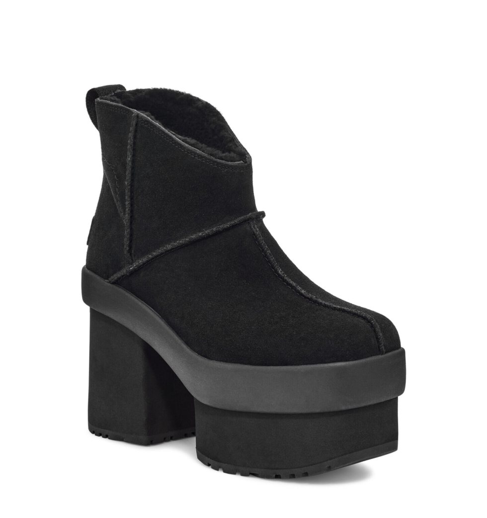 (WMNS) UGG New Heights Platform Mini 'Black' 1157910-BLK - Image 2