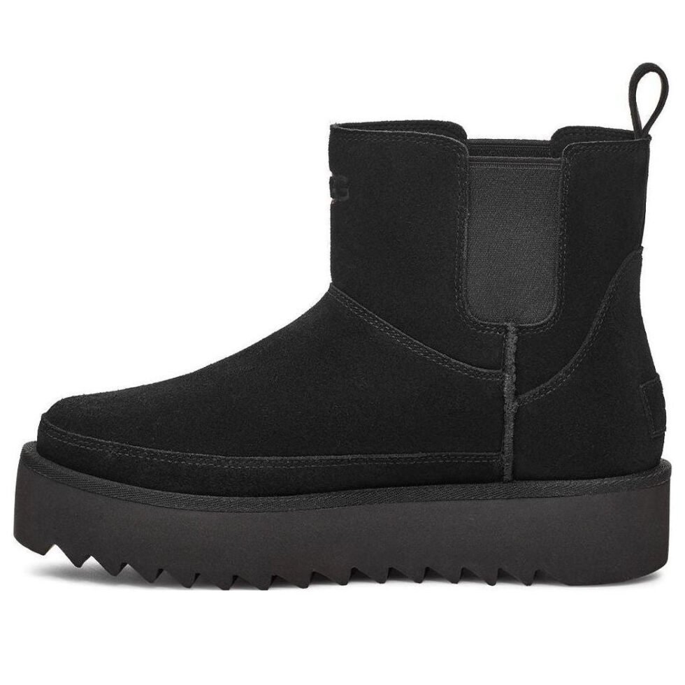 (WMNS) UGG Classic Chelsea Platform Mini Boot 'Black' 1158051-BLK