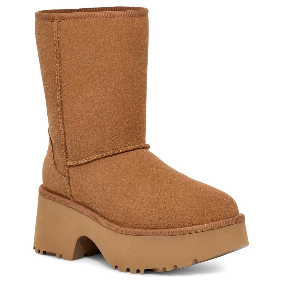 (WMNS) UGG Classic Short New Heights 'Chestnut' 1158310-CHE - Image 3