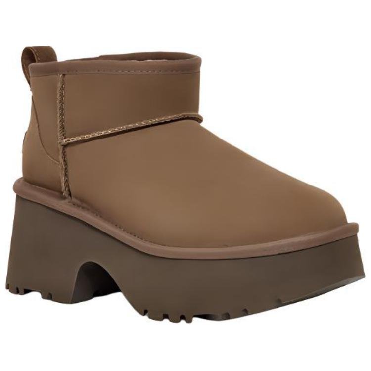 (WMNS) UGG Classic Ultra Mini New Heights 'Hickory' 1158311-HCK - Image 2