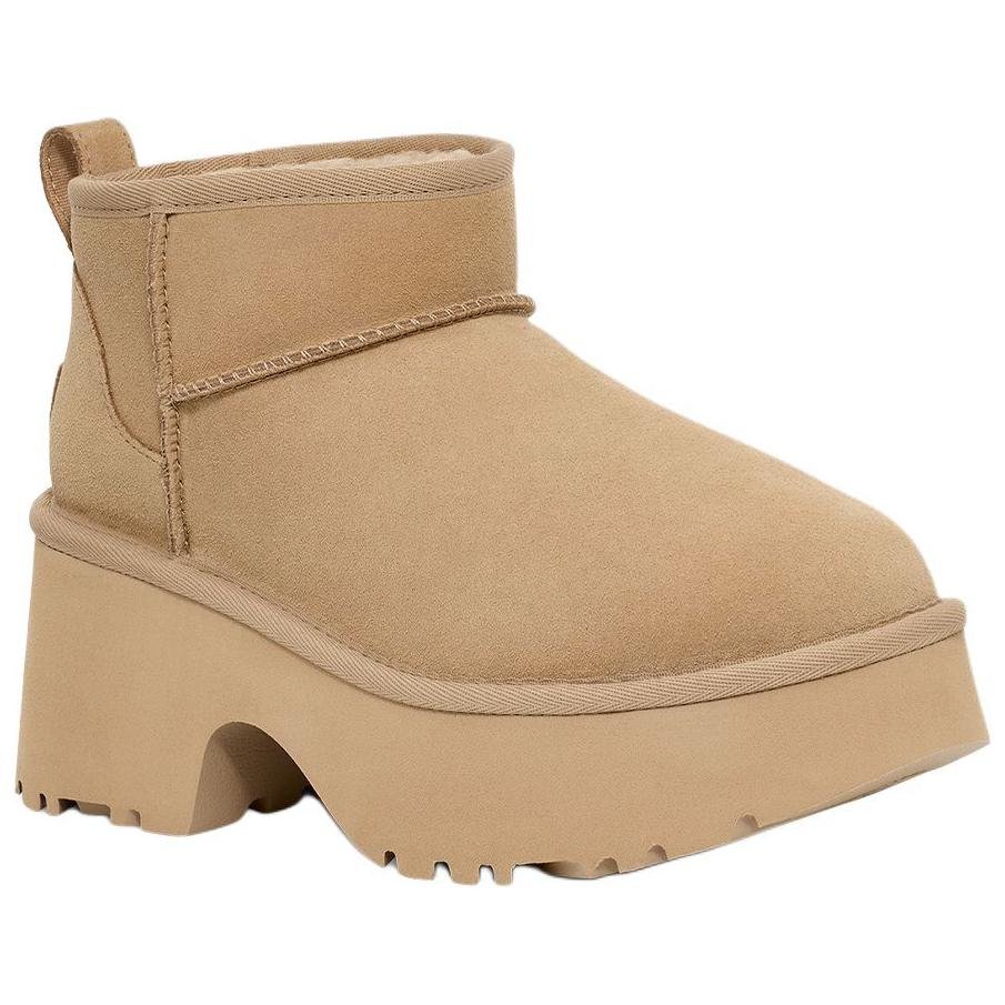 (WMNS) UGG Classic Ultra Mini New Heights 'Mustard Seed' 1158311-MDSD - Image 3