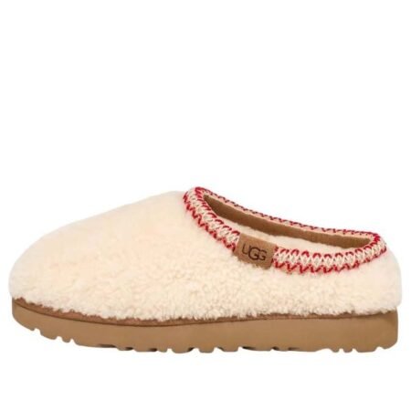 (WMNS) UGG Tasman Maxi Curly Slipper 'Natural' 1158356-NAT