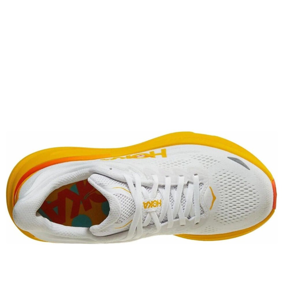 (WMNS) HOKA ONE ONE Bondi 9 'White Orange' 1162012-FNF - Image 4