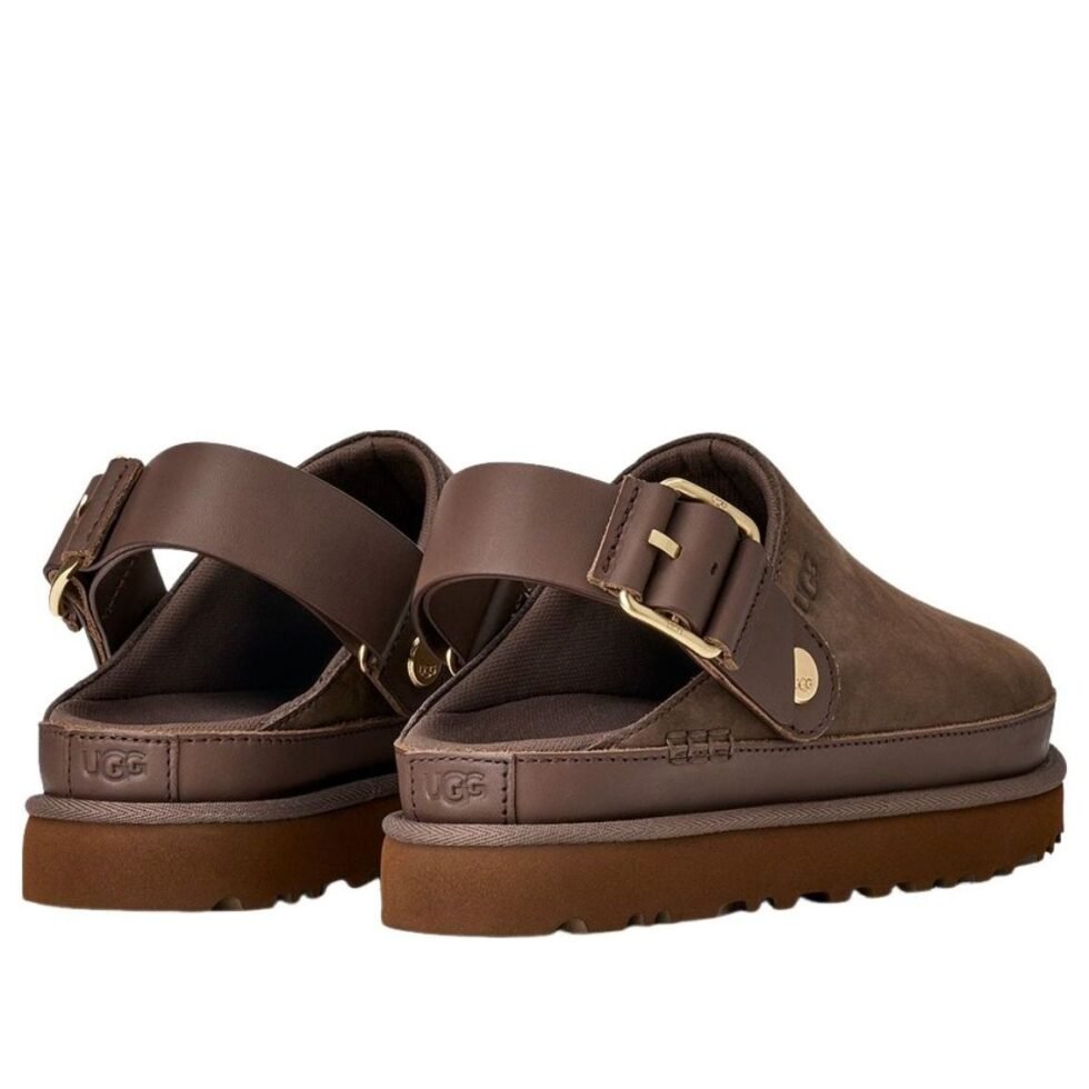 (WMNS) UGG Goldenstar Villa Clog Mules 'Molasses' 1169590-MLSS - Image 3