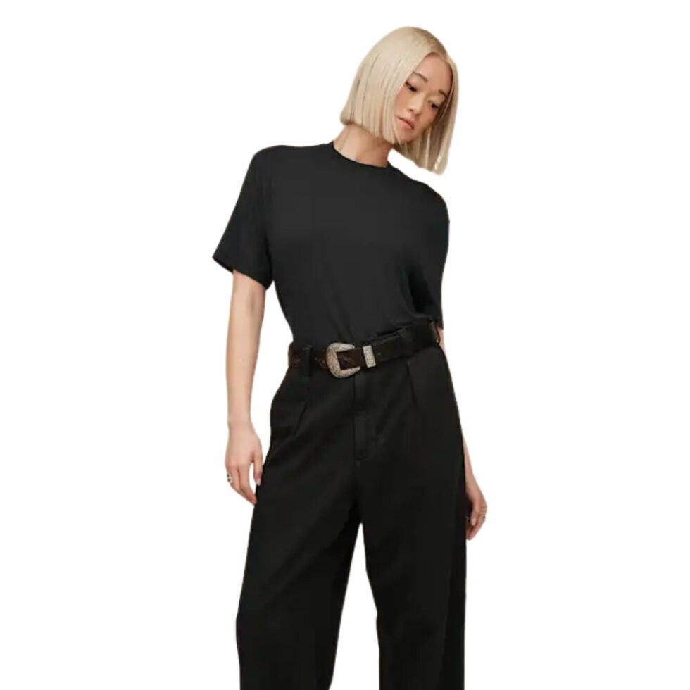 (WMNS) UGG SS26 Amarys Relaxed Tee 'Black' 1171591-BLK - Image 3