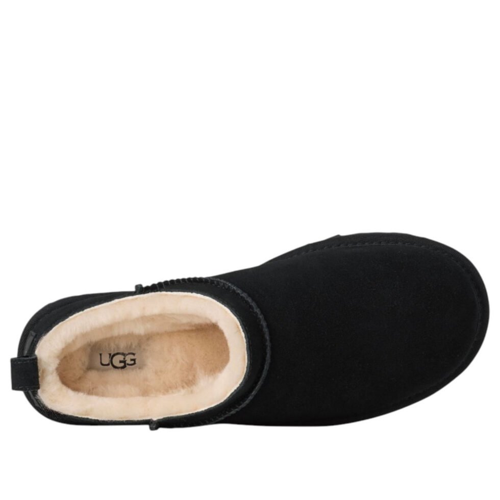 (WMNS) UGG Classic Micro Boots 'Black' 1173891-BLK - Image 4