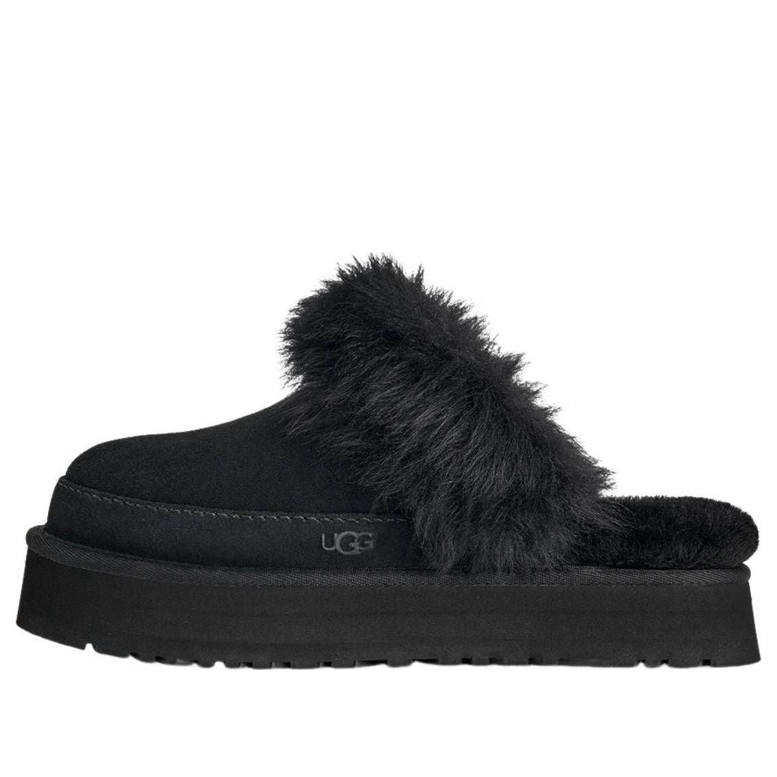 (WMNS) UGG Disquette Chalet Mules 'Black' 1173930-BLK