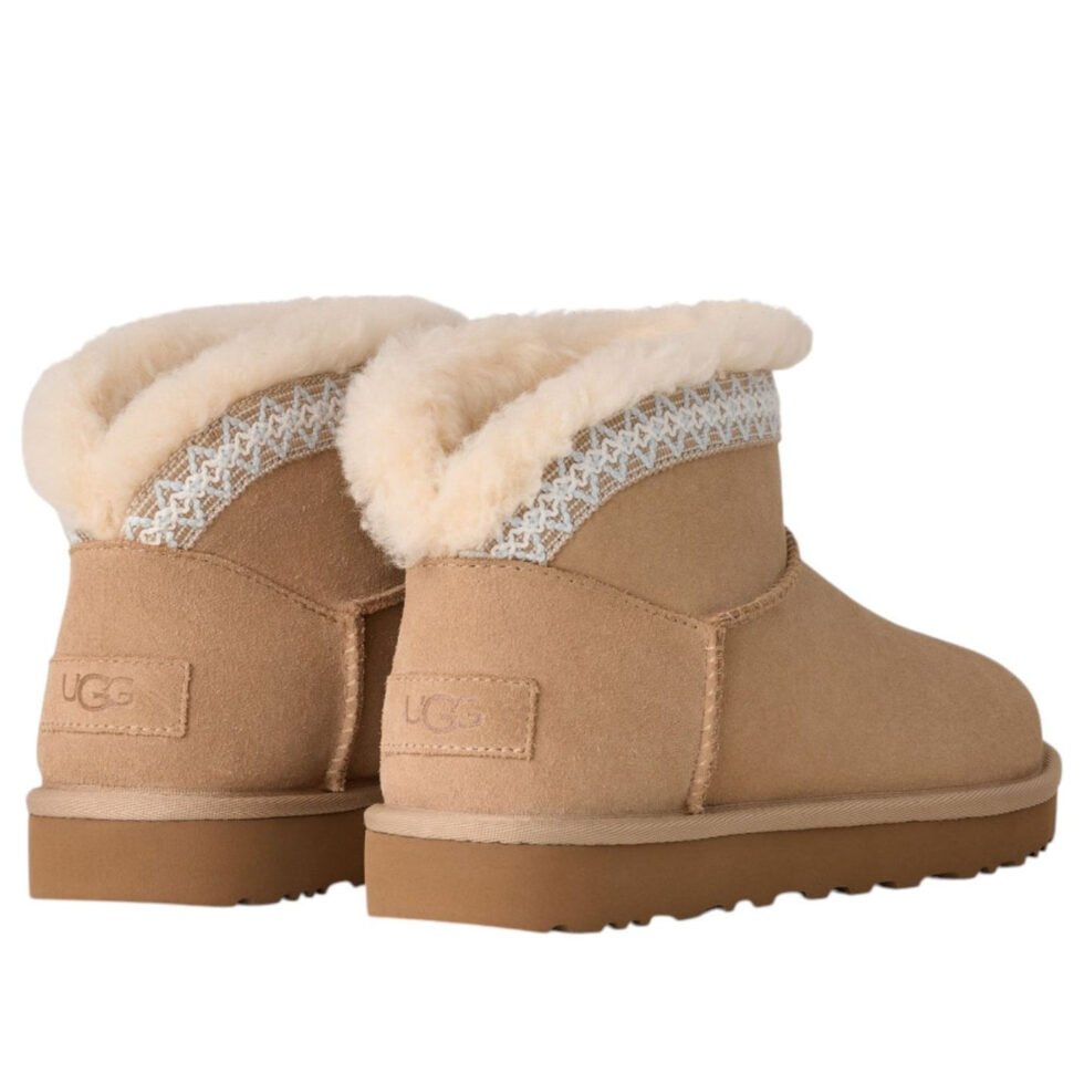 (WMNS) UGG Classic Ultra Mini Taslyn-Snow Boots 'Sand' 1174496-SAN - Image 3