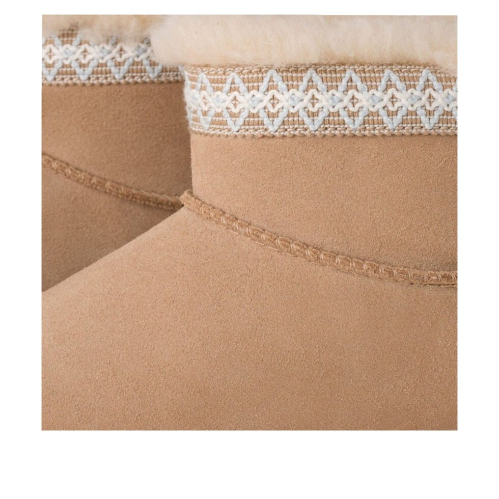 (WMNS) UGG Classic Ultra Mini Taslyn-Snow Boots 'Sand' 1174496-SAN - Image 4