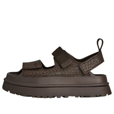 (WMNS) UGG GoldenGlow Embossed Sandals 'Dense Smoke' 1175311-DNSS