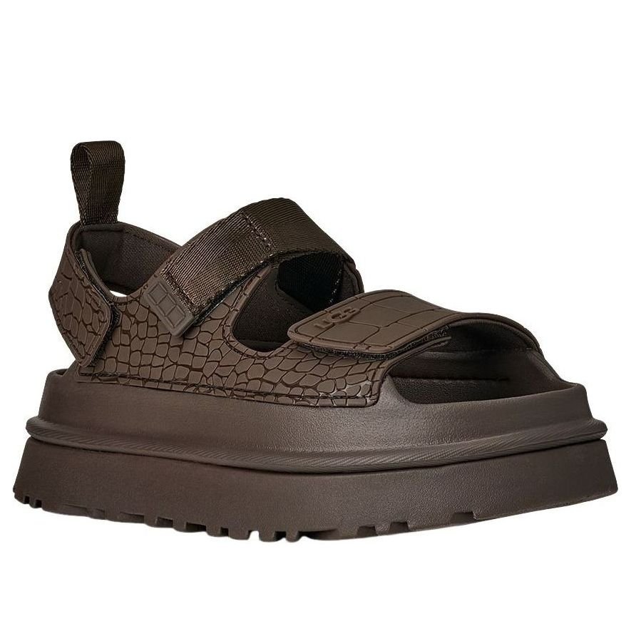 (WMNS) UGG GoldenGlow Embossed Sandals 'Dense Smoke' 1175311-DNSS - Image 2