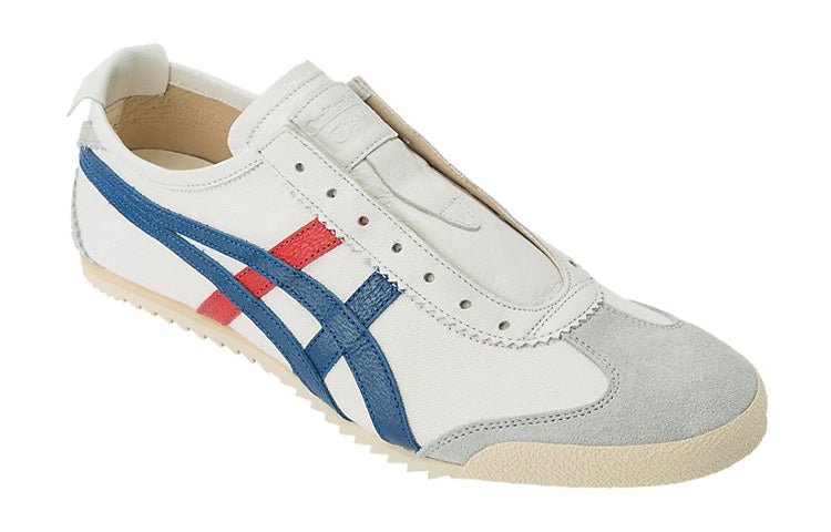 Onitsuka Tiger Mexico Slip-On Deluxe 'White Blue Red' 1181A145-100 - Image 3