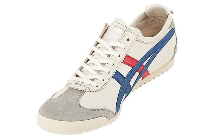 Onitsuka Tiger Mexico 66 'Cream Blue Red' 1181A151-100 - Image 4