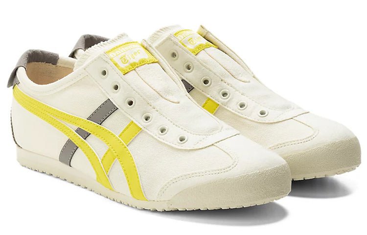 (WMNS) Onitsuka Tiger Mexico 66 Slip-On 'White Yellow Grey' 1182A087-750 - Image 4