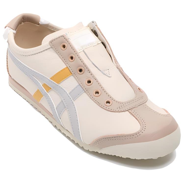 Onitsuka Tiger Mexico 66 Slip-On Sneakers 'Beige Grey Yellow' 1183B815-201 - Image 4