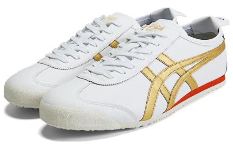 Onitsuka Tiger Mexico 66 'White Gold Red' 1183C080-101 - Image 4