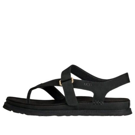 (WMNS) UGG GoldenGaze Toe Post Sandals 'Black' 1184931-BLK