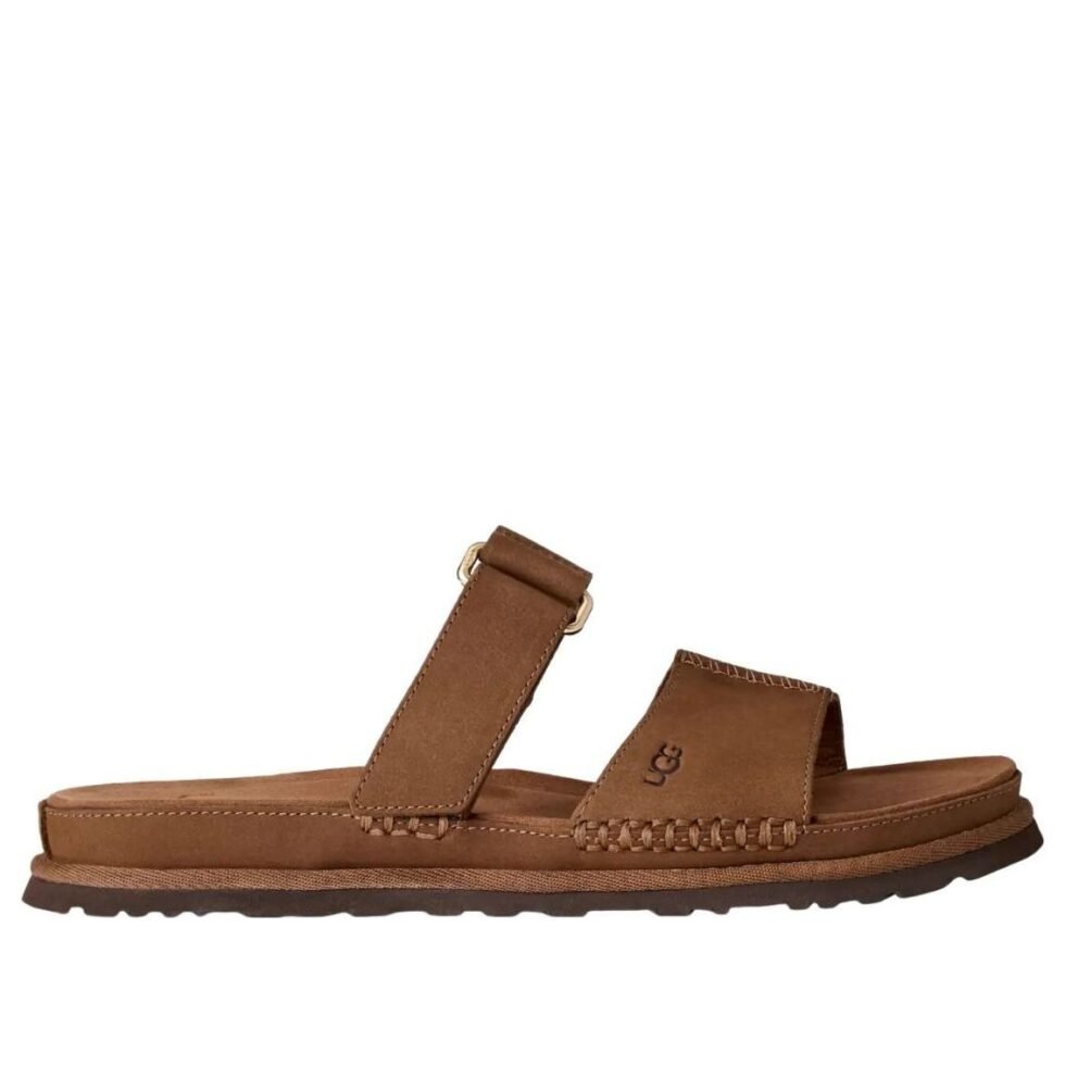 (WMNS) UGG Goldengaze Slide 'Dark Chestnut' 1184951-DKC - Image 2