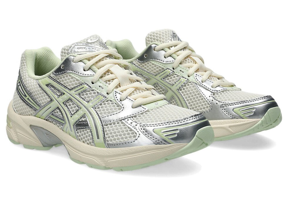 (WMNS) ASICS Gel-1130 Silver Pack 'Green' 1202A505-101 - Image 3