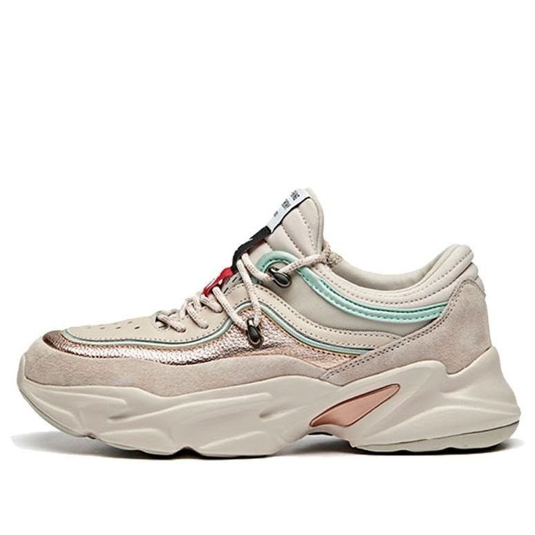 (WMNS) ANTA x OC Life Series Sneakers 'Grey Gold Green' 121948886R-2