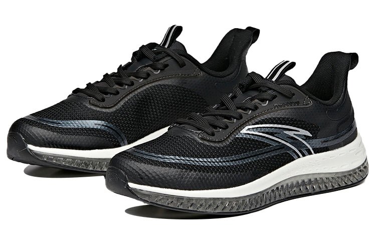 (WMNS) ANTA Elastic Low 'Black White' 122015501-1 - Image 2