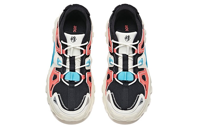 (WMNS) ANTA Outdoor Series Sneakers 'Black Red Blue' 122016601-5 - Image 3