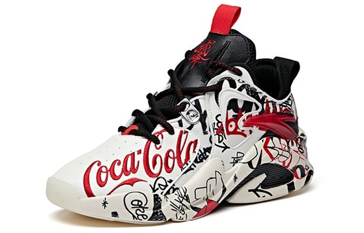 (WMNS) ANTA x Coca Cola Badao 'White Black Red' 122018088S-1 - Image 3