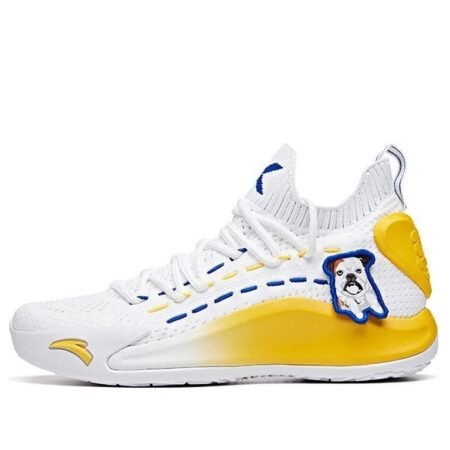 (WMNS) ANTA x Baique Ling Klay Thompson Mid Top 'White Yellow Blue' 122021102-4