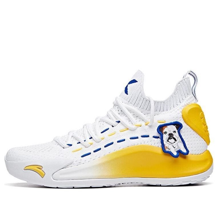 (WMNS) ANTA x Baique Ling Klay Thompson Mid Top 'White Yellow Blue' 122021102-4