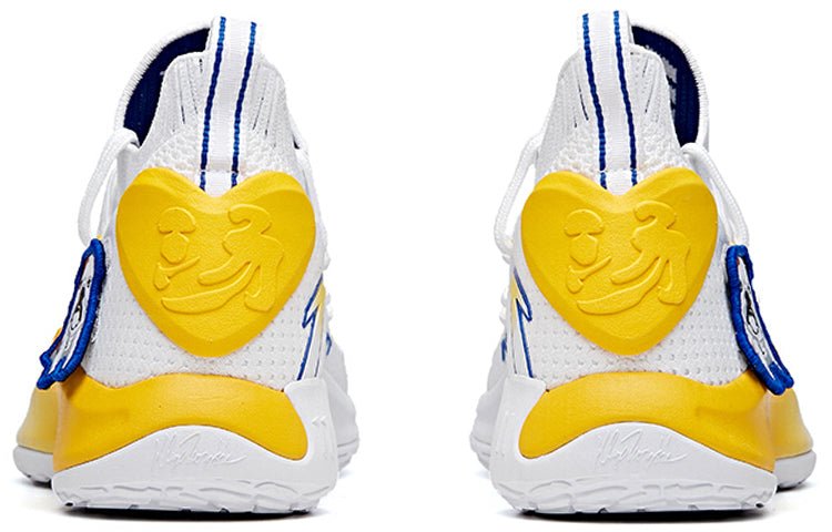 (WMNS) ANTA x Baique Ling Klay Thompson Mid Top 'White Yellow Blue' 122021102-4 - Image 4