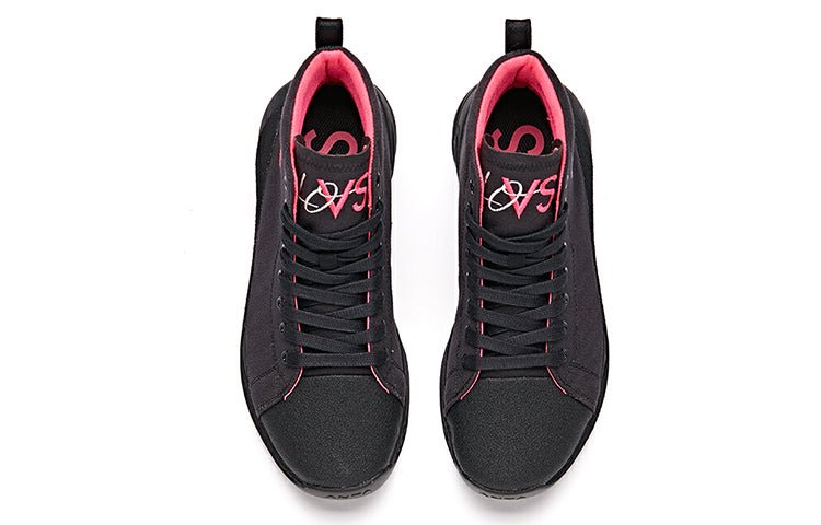(WMNS) ANTA Basketball Series Sneakers Canvas 'Black Pink' 122021804S-1 - Image 3
