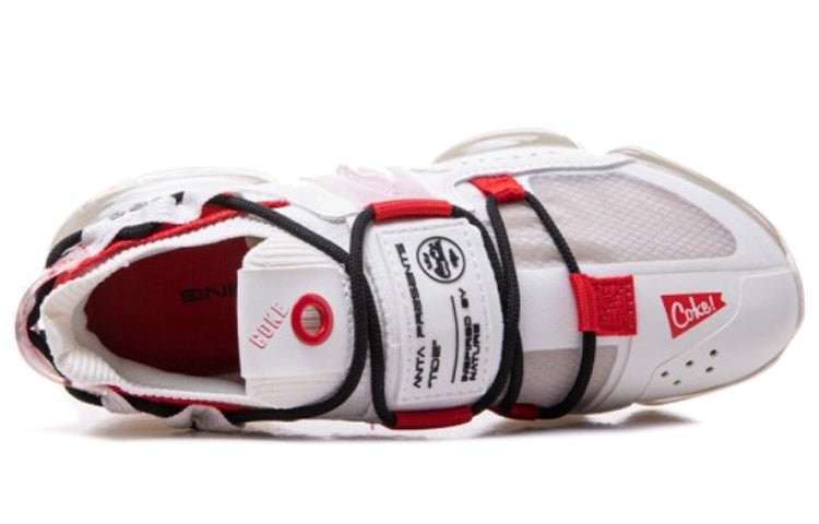(WMNS) ANTA x Coca-Cola Running Series Sneakers 'White Black Red' 122025530-5 - Image 3