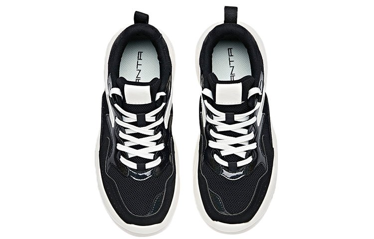 (WMNS) ANTA Life Series Sneakers 'Black White' 122028887-3 - Image 3