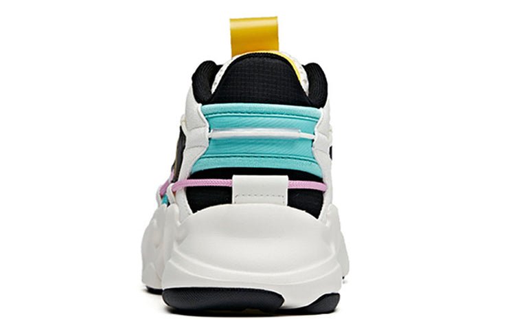 (WMNS) ANTA Life Series Sneakers 'White Yellow Green' 122028889-2 - Image 4