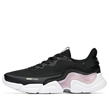 (WMNS) ANTA Running Series Sneakers 'Black Purple White' 122035565-1