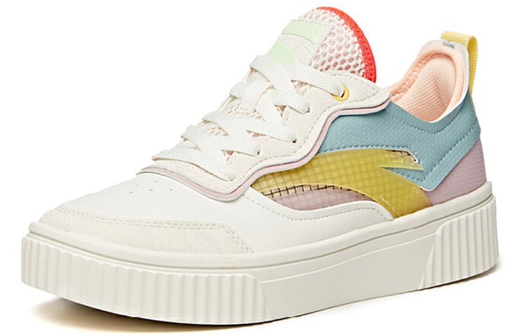 (WMNS) ANTA Life Series Sneakers 'White Grey Purple' 122038063-2 - Image 2