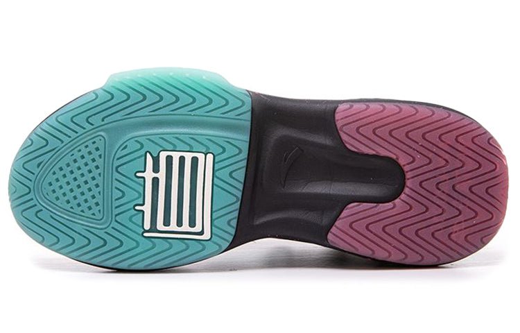 (WMNS) ANTA Life Series Sneakers 'Black White Green' 122038081-1 - Image 6